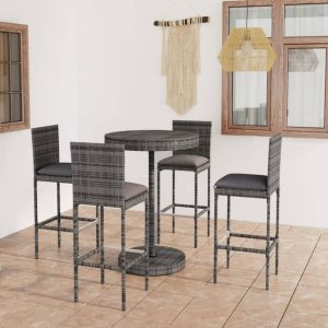 Set mobilier bar de grădină cu perne