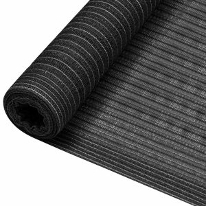 Plasă protecție intimitate, antracit, 2×10 m, HDPE, 75 g/m²