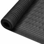 Plasă pentru intimitate, antracit, 1×25 m, HDPE, 150 g/m²