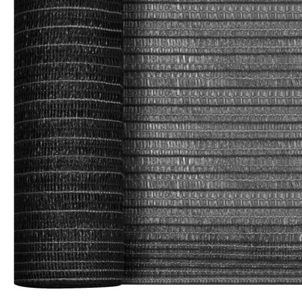 Plasă pentru intimitate, antracit, 1×25 m, HDPE, 150 g/m²