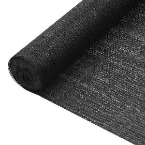 Plasă protecție intimitate, negru, 1×10 m, HDPE, 75 g/m²