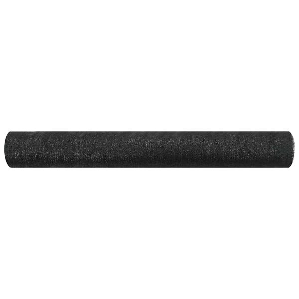 Plasă protecție intimitate, negru, 1×10 m, HDPE, 75 g/m²