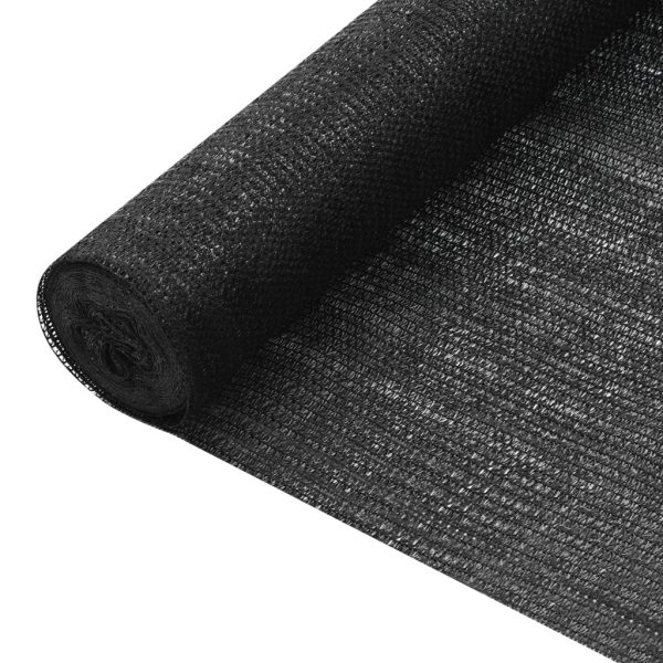 Plasă protecție intimitate, negru,1,8×10 m, HDPE, 75 g/m²
