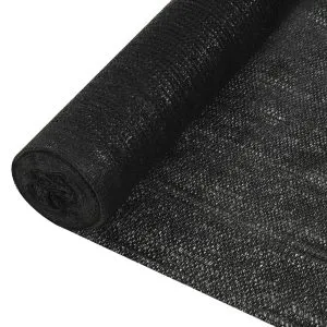 Plasă protecție intimitate, negru, 1×10 m, HDPE, 195 g/m²