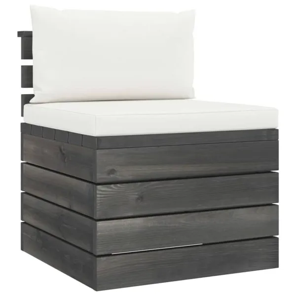 Set mobilier grădină din paleți cu perne, 5 piese, lemn de pin