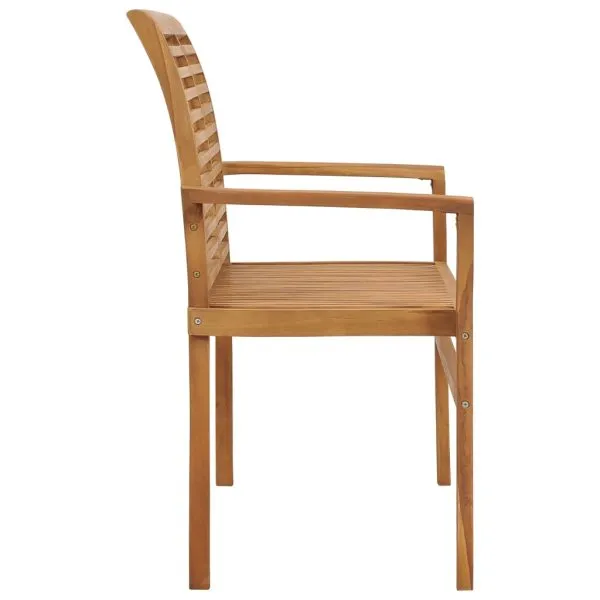 Bancă de grădină, cu pernă albastră, 112 cm, lemn masiv de tec