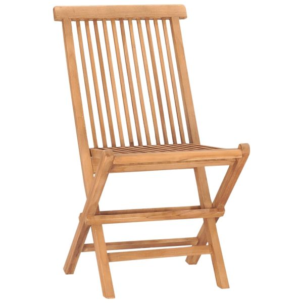 Set mobilier exterior pliabil cu perne, 3 piese, lemn masiv tec