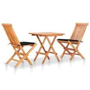 Set bistro cu perne negre
