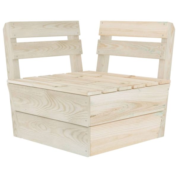 Set de mobilier paleți de grădină 6 piese lemn molid tratat