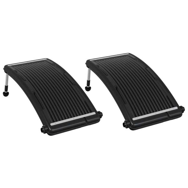 Panou solar de încălzire de piscină, 2 buc., 110×65 cm, curbat