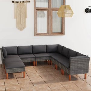 Set mobilier de grădină cu perne