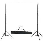 Set studio foto cu lămpi, umbrele, fundal și reflector