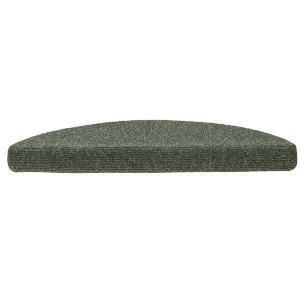 Covorașe scări autoadezive 5 buc,verde,56x17x3cm cusătură punch