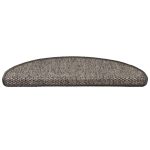 Covorașe autoadezive de scări 15 buc. maro bej 65x21x4cm sisal