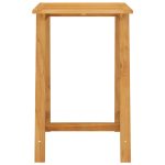 Set mobilier de bar de grădină, 3 piese, maro