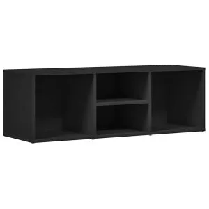 Banca depozitare pentru pantofi, negru, 105x35x35 cm, lemn