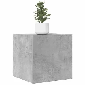Dulap TV montaj pe perete, gri beton, 30,5x30x30 cm