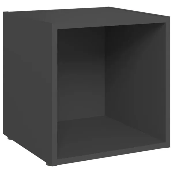 Comode TV, 4 buc., gri, 37x35x37 cm, PAL
