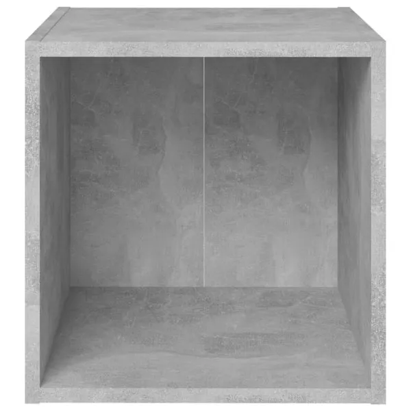 Comode TV, 4 buc., gri beton, 37x35x37 cm, PAL