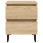 Noptiere, 2 buc., stejar sonoma, 40x35x50 cm, lemn prelucrat
