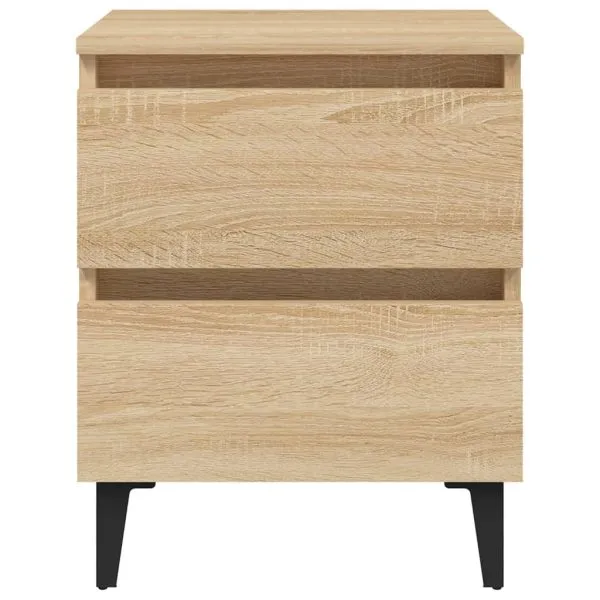 Noptiere, 2 buc., stejar sonoma, 40x35x50 cm, lemn prelucrat