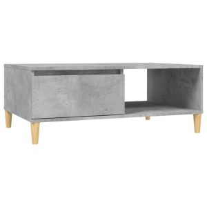 Masă de cafea, gri beton, 90x60x35 cm, lemn prelucrat