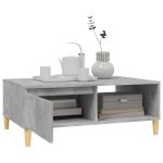 Masă de cafea, gri beton, 90x60x35 cm, lemn prelucrat