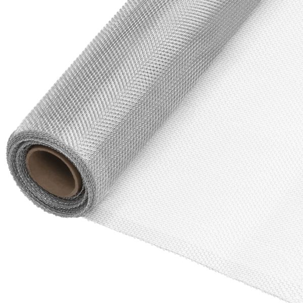 Plasă de sârmă, argintiu, 80×1000 cm, aluminiu