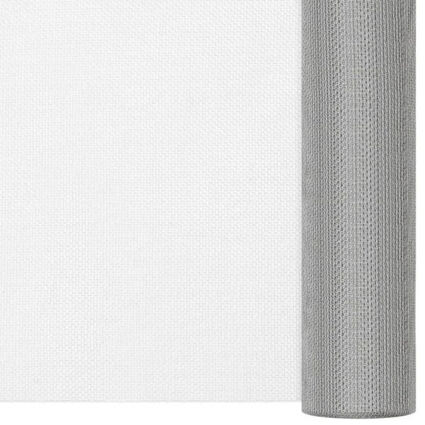 Plasă de sârmă, argintiu, 112×500 cm, oțel inoxidabil