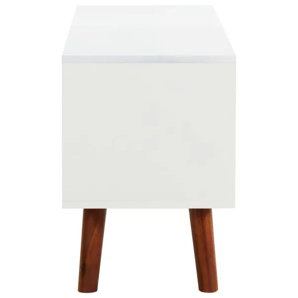 Comodă TV, 110x35x50 cm, lemn masiv de acacia și MDF