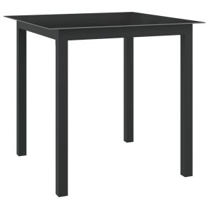 Set mobilier de grădină, 5 piese, antracit, aluminiu