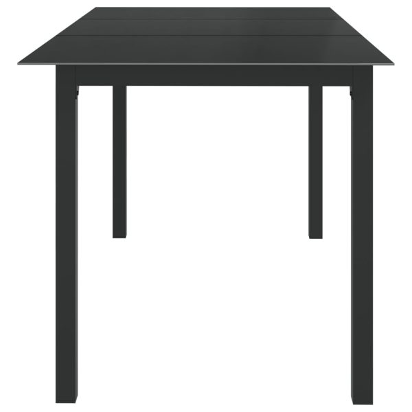 Set mobilier de grădină, 7 piese, antracit, aluminiu