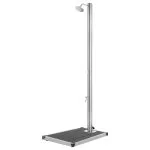 Duș de grădină cu bază gri, 220 cm, oțel inoxidabil