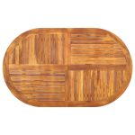 Set mobilier de grădină, 7 piese, maro