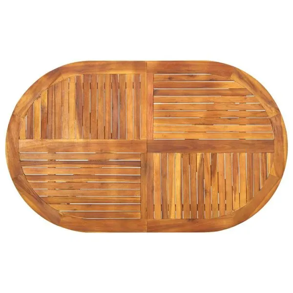 Set mobilier de grădină, 7 piese, negru