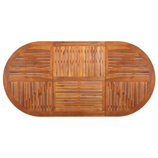 Set mobilier de grădină, 9 piese, gri