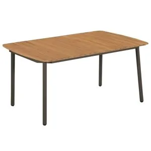 Set mobilier de grădină, 7 piese, gri, poliratan