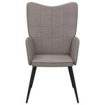 Scaun de relaxare, gri taupe, material textil