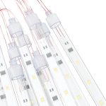 Lumini de meteoriți 20 buc. alb cald 30 cm 480 LED int./ext.