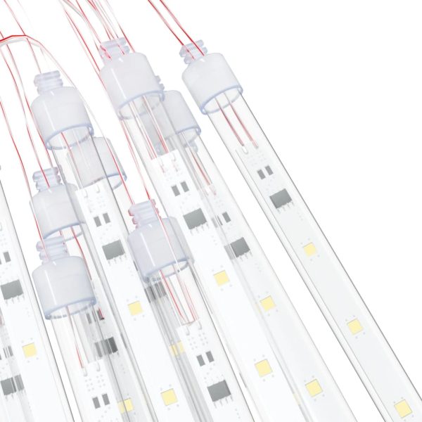 Lumini de meteoriți 20 buc. alb cald 30 cm 480 LED int./ext.
