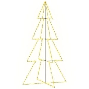 Brad Crăciun conic 360 LED-uri, 143×250 cm, interior & exterior