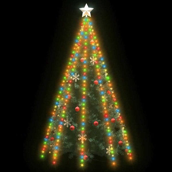 Instalație brad de Crăciun cu 400 LED-uri multicolor 400 cm