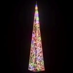 Con de lumină cu LED decorativ multicolor 120 cm, acril