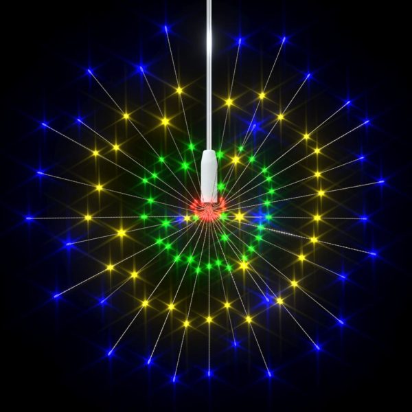 Lampă cu artificii de Crăciun, 140 LED-uri, multicolor, 20 cm