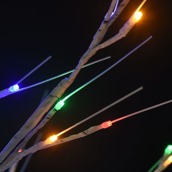 Pom Crăciun 180 LED-uri colorat 1,8 m salcie interior/exterior