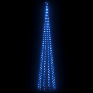 Decorațiune brad Crăciun conic 752 LED-uri albastru 160×500 cm