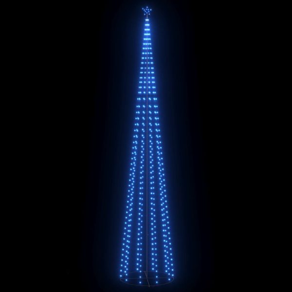 Decorațiune brad Crăciun conic 752 LED-uri albastru 160×500 cm