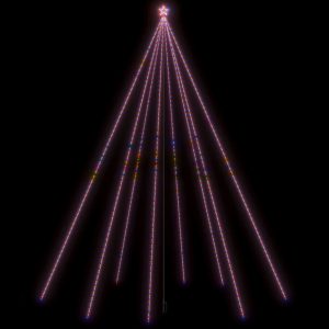Pom de Crăciun LED Interioară Exterior 1300 LED-uri Colorate 8m