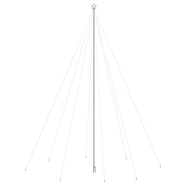 Pom de Crăciun LED Interioară Exterior 1300 LED-uri Colorate 8m