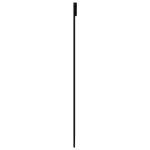 Ușă glisantă, negru, 102×205 cm, sticlă ESG și aluminiu